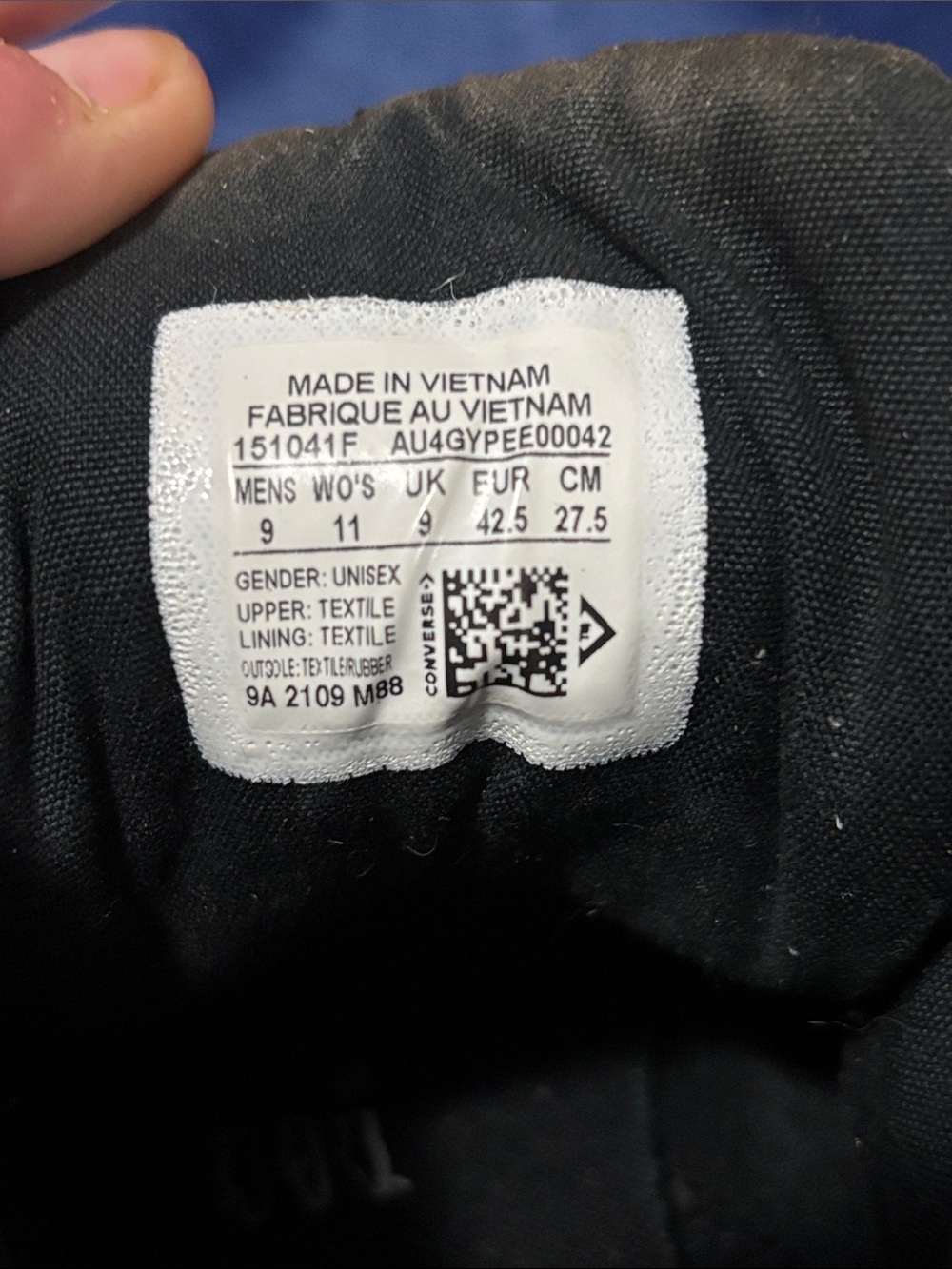 Converse Black and White High-Top All Star Sneakers - Picture 8 of 9